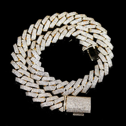 Big Iced-Out 19mm Cuban Chain