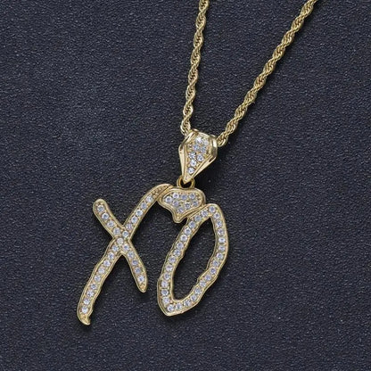 Hip-Hop Iced-Out Pendant W/ Necklace