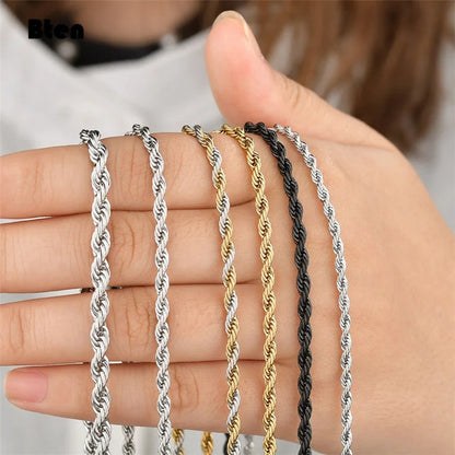 Gold/Silver-Tone Rope Chain