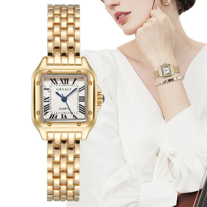 Gold/Silver-Tone Watch Women