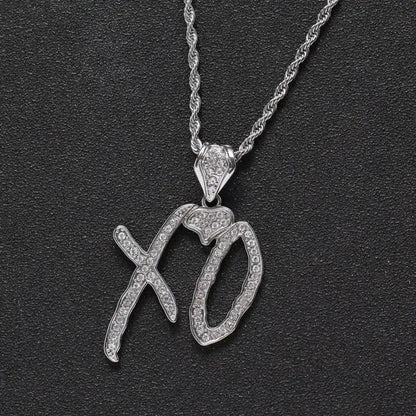 Hip-Hop Iced-Out Pendant W/ Necklace