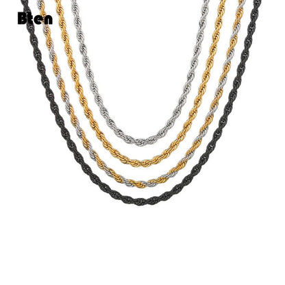 Gold/Silver-Tone Rope Chain